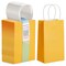 BLUE PANDA 25 Pack Yellow Paper Gift Bags with Handles for Birthday Party Favors (5x3x9 Inches)